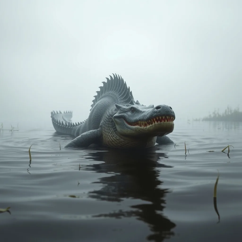 Ilustração histórica e representação de Altamaha-ha