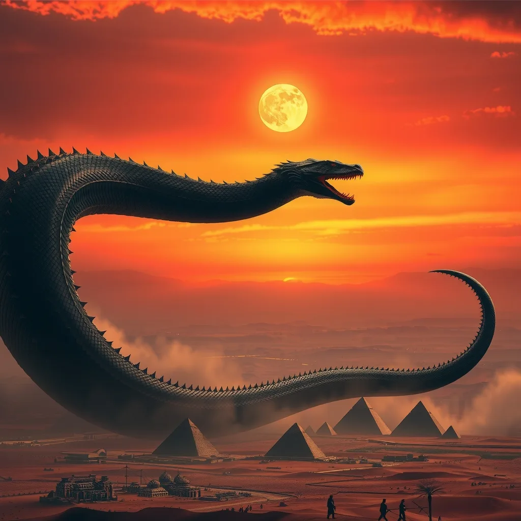 Ilustração histórica e representação de Apep