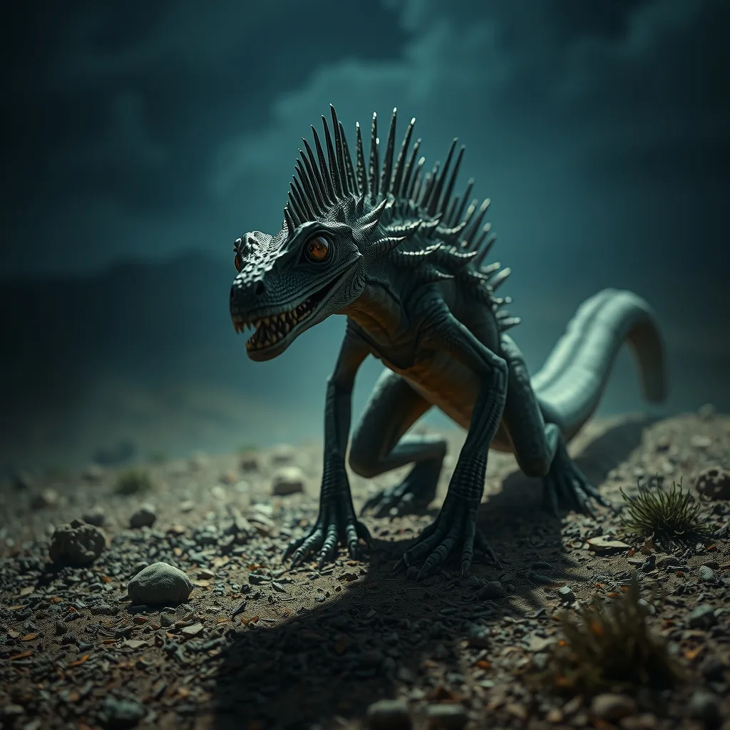 Ilustração histórica e representação de Chupacabra