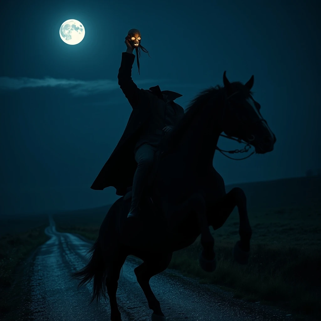 Ilustração histórica e representação de Dullahan