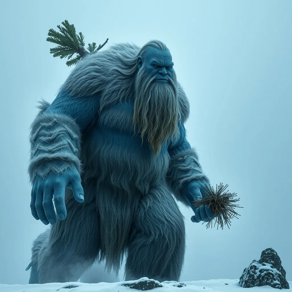 Ilustração histórica e representação de Jötunn