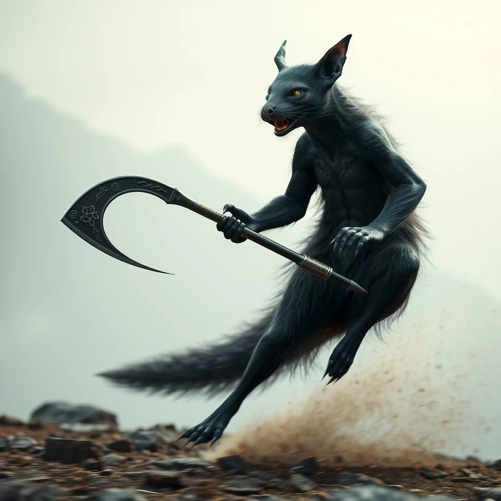 Ilustração histórica e representação de Kamaitachi