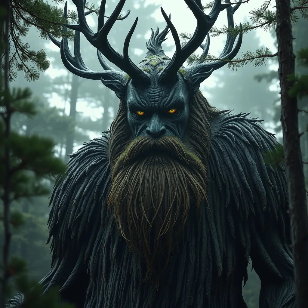 Ilustração histórica e representação de Leshy