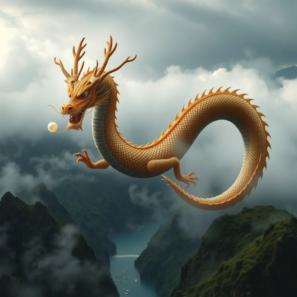 Ilustração histórica e representação de Long Chinês