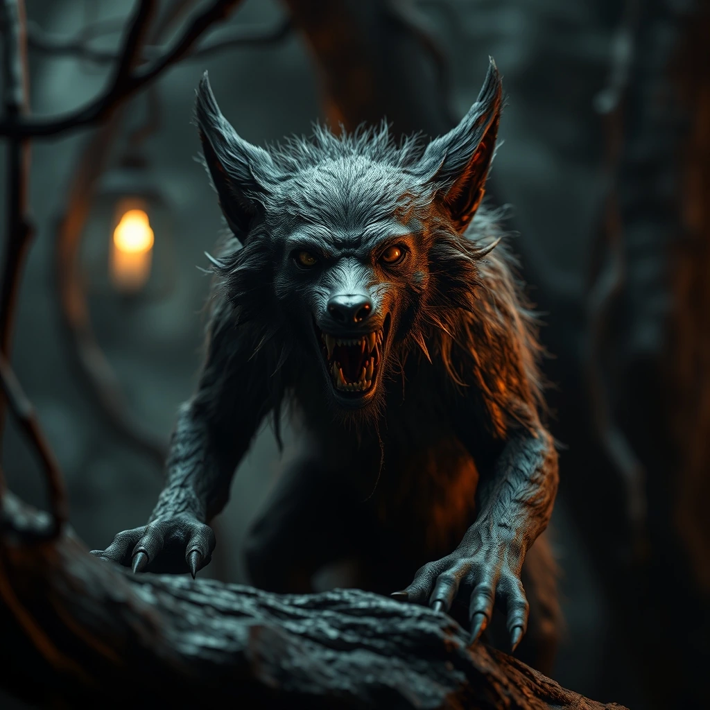 Ilustração histórica e representação de Loup-garou