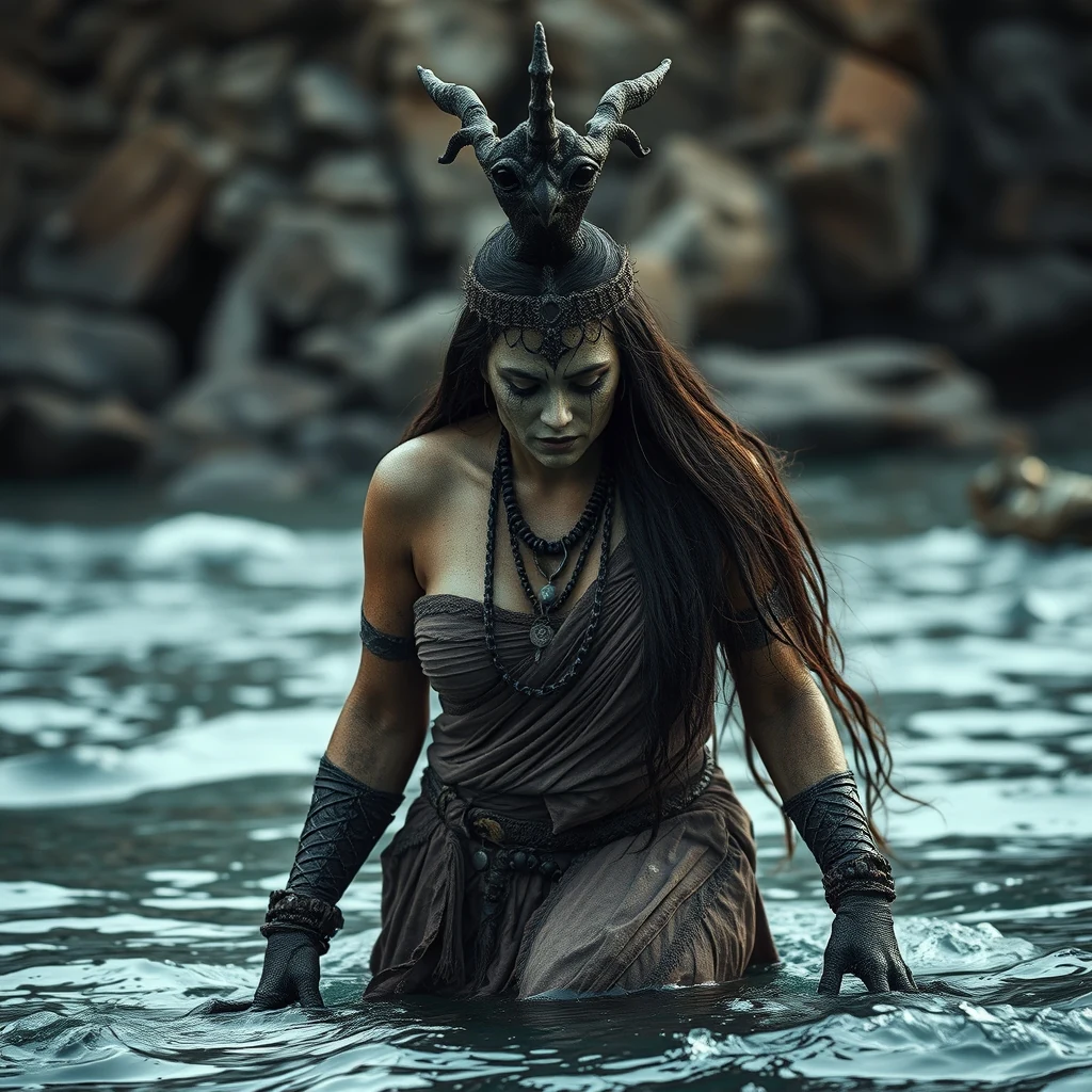 Ilustração histórica e representação de Sirena Grega