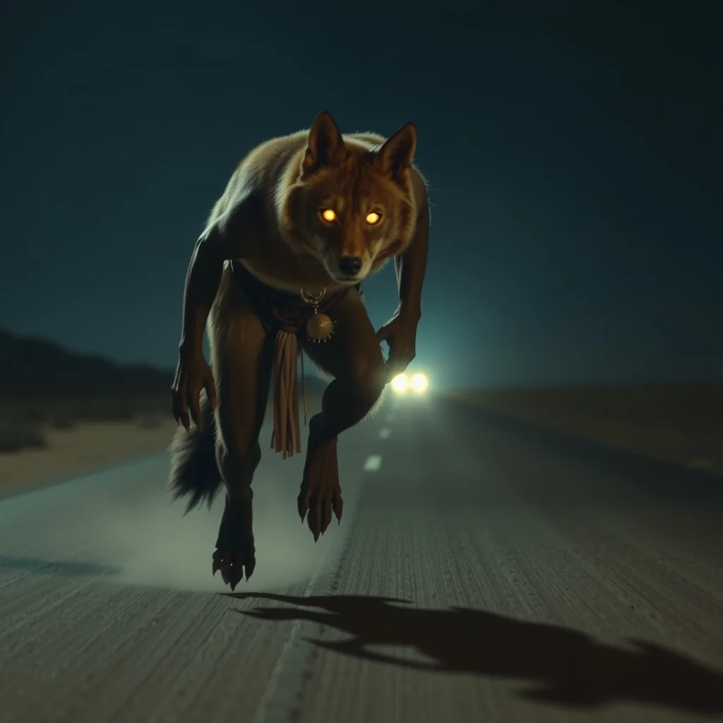 Ilustração histórica e representação de Skin-walker