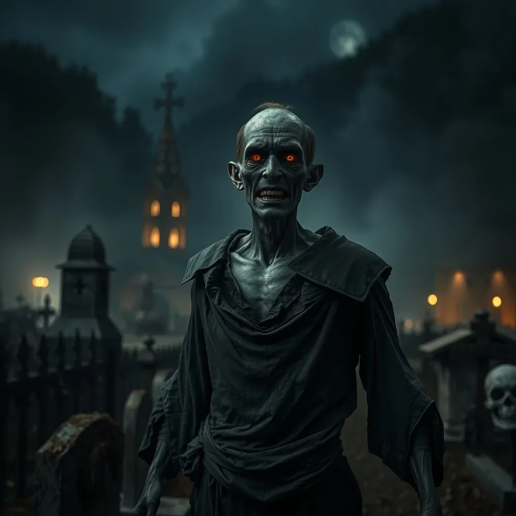 Ilustração histórica e representação de Strigoi