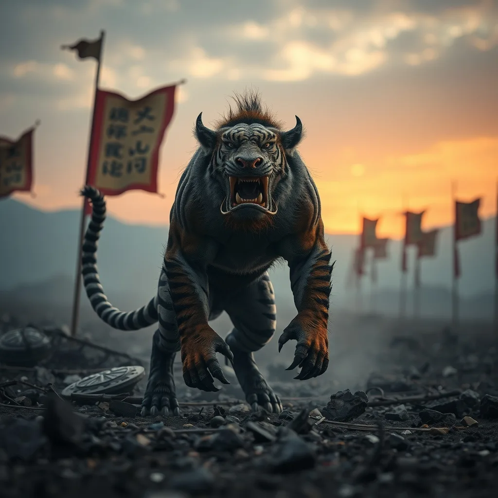 Ilustração histórica e representação de Taowu